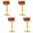 Ginko Modern Adjustable Bar Stools, Swivel Counter Stools with Upholstered Seat, Backrest, Footrest and Metal Frame for Kitchen and Home Bar -892719848-898201622-935555700