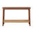 Calais 48in Acacia Wood Console Table with Shelf (Warm Chestnut)