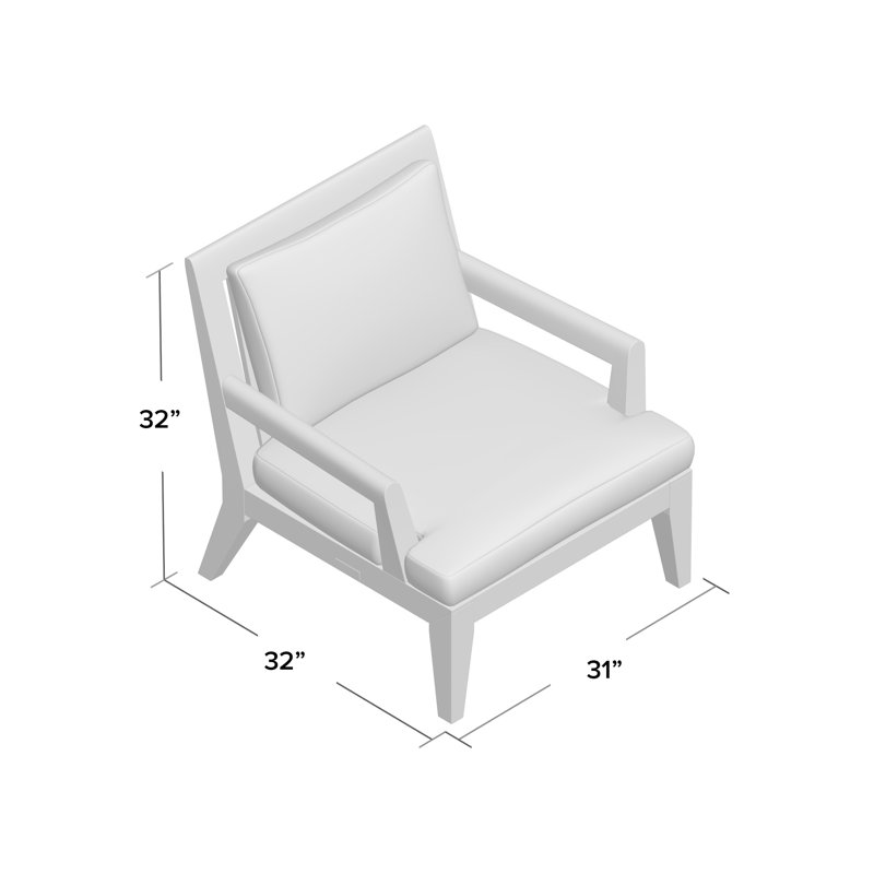 Mendocino Outdoor Teak Lounge Chair, Ocean