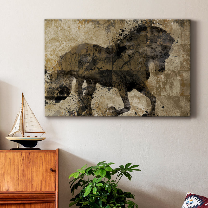 Midnight Stallion - peinture sur toile tendue, H 60 po x l 40 po x P 1 po