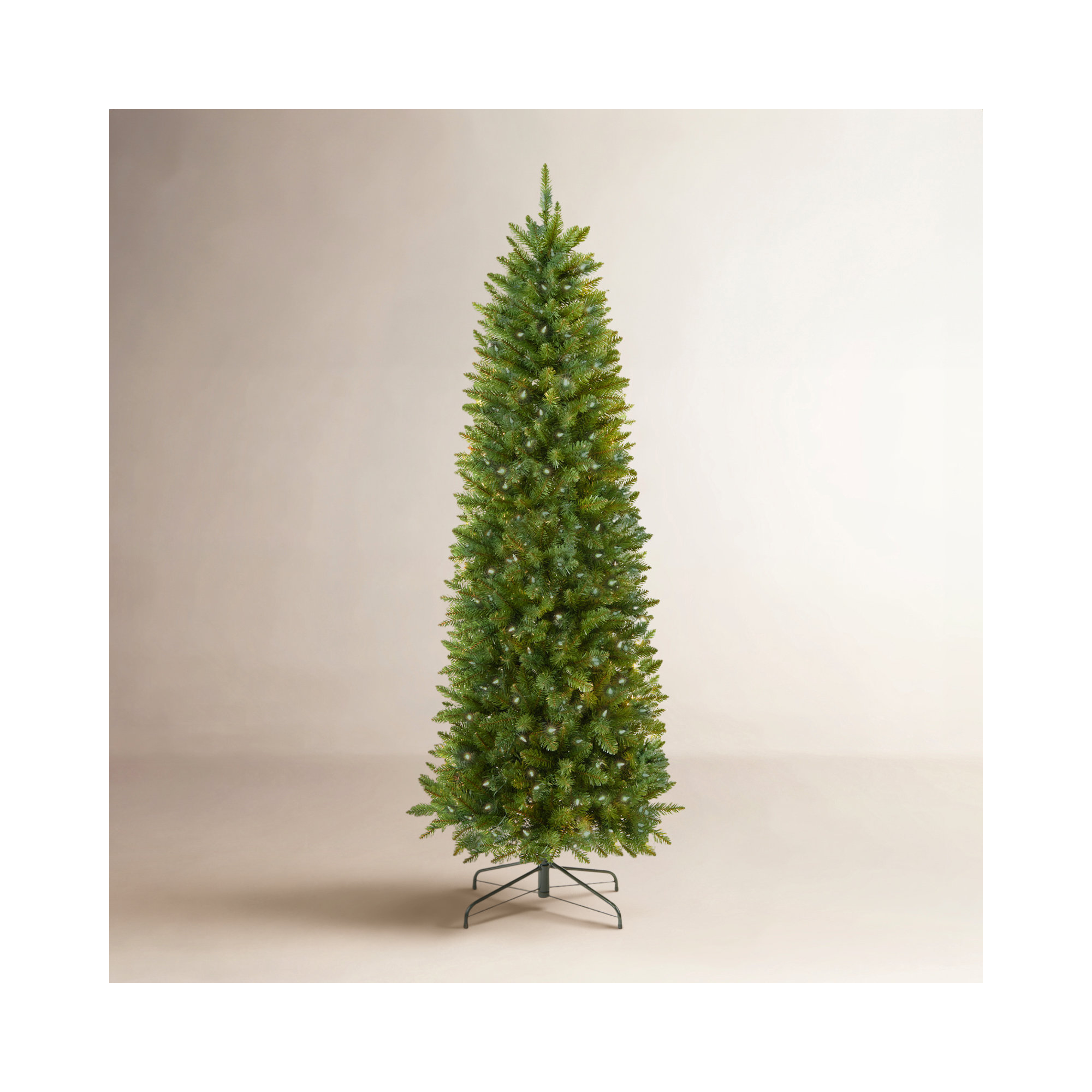 Lighted Artificial Spruce Christmas Tree, 7.5', Multicolored