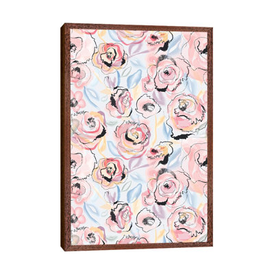 Scribble Flowers Pastel - Painting on Canvas