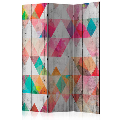 Peasley 172cm H Folding Room Divider