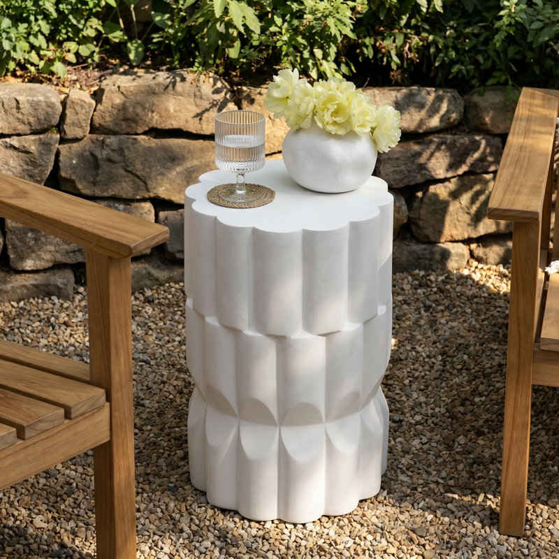Table d'appoint Kairo, Blanc