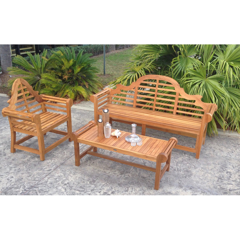 Passarelli Outdoor Teak Dining Armchair