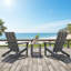 All-Weather HDPE Adirondack Chair With Table, Two-Piece Set
