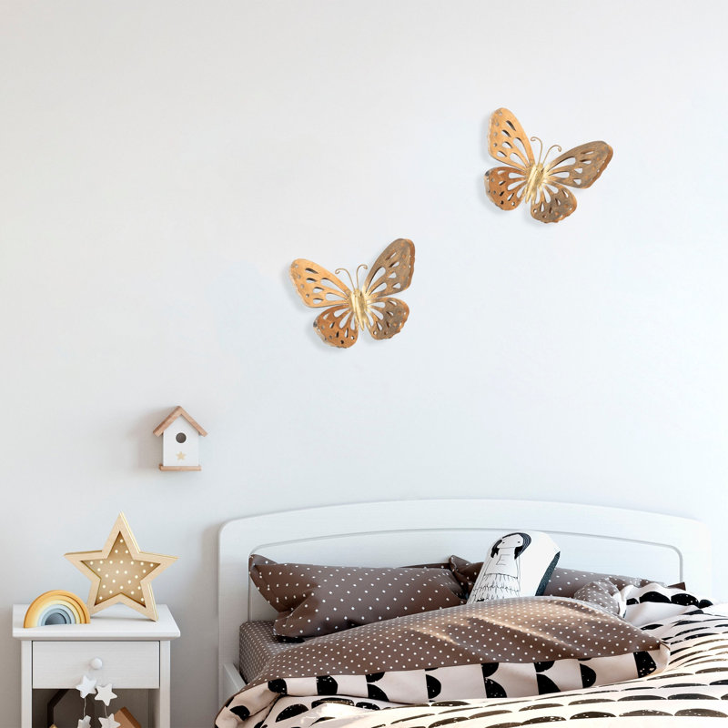 Decorative Metal Wall Accessory, Hand-Painted, 12.6 x 11.4 inches | 100% Metal Construction (Thickness: 0.06 inches) | Unique Design, Easy Wall Hanging | Perfect for Home Decor, Living Room & Office Spaces