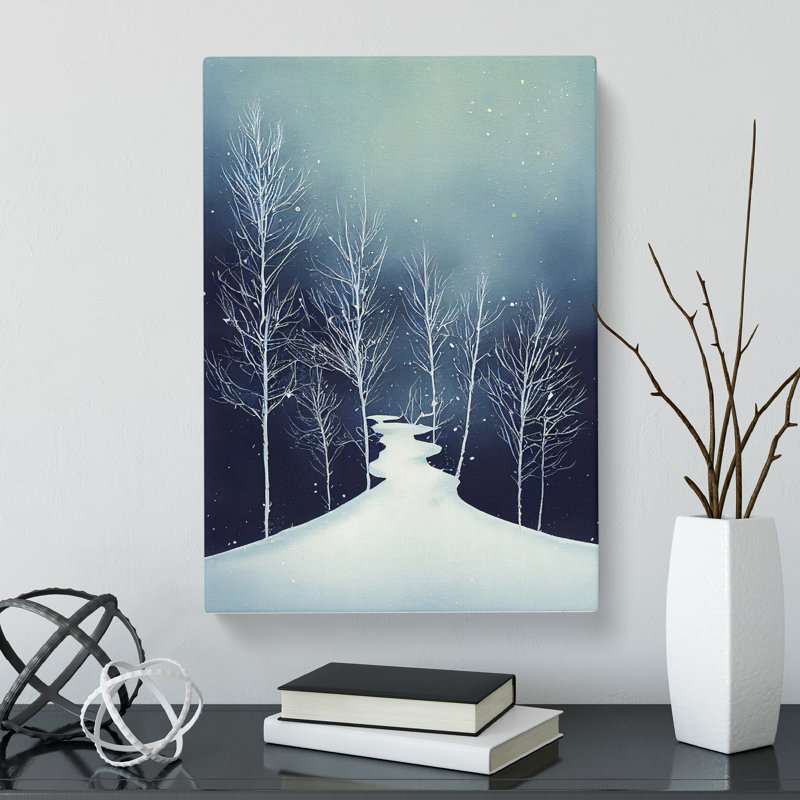Landscape Forest Winter - Wrapped Canvas, 50cm H x 35cm W x 3cm D