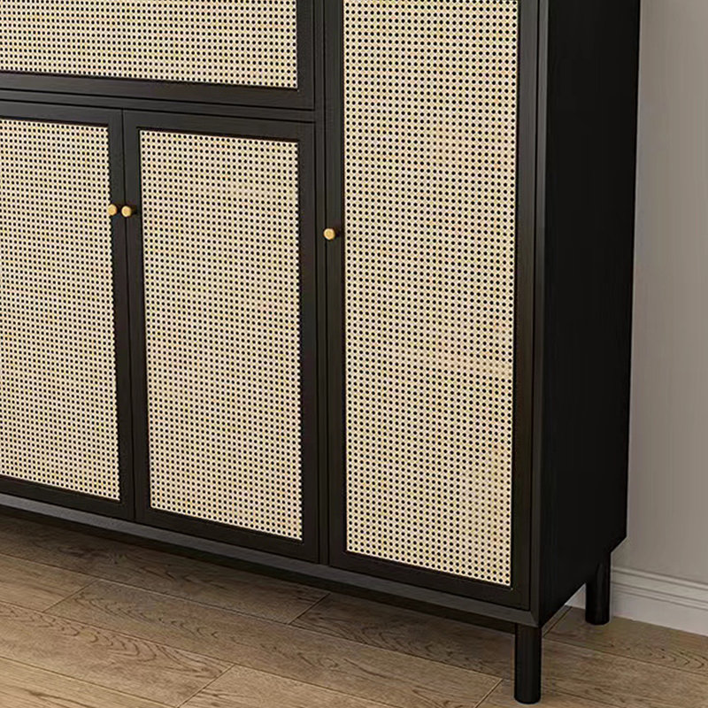 Armoire à chaussures simple de style chinois, Noir
