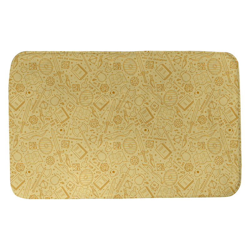 Tapis pour salle de bain rpg Leffel, l 17 po x L 24 po, Jaune