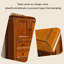 Armoire de rangement en bois massif brun 31,5 po