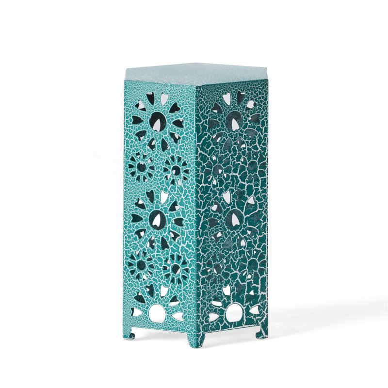 Eliana 12" Side Table, Teal, 18.5" H x 12" W x 10.5" D