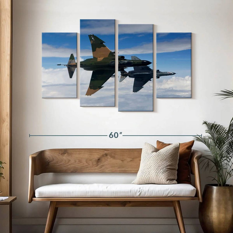 Mait American Military Jets, 32" H x 52" W
