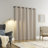 Sun Zero Aldwin Slub Texture Magnetic Closure 100% Blackout Grommet Curtain Panel-110987438-110987440