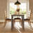 Daris 80cm Square Dining Table. Solid Oak.-1256521085