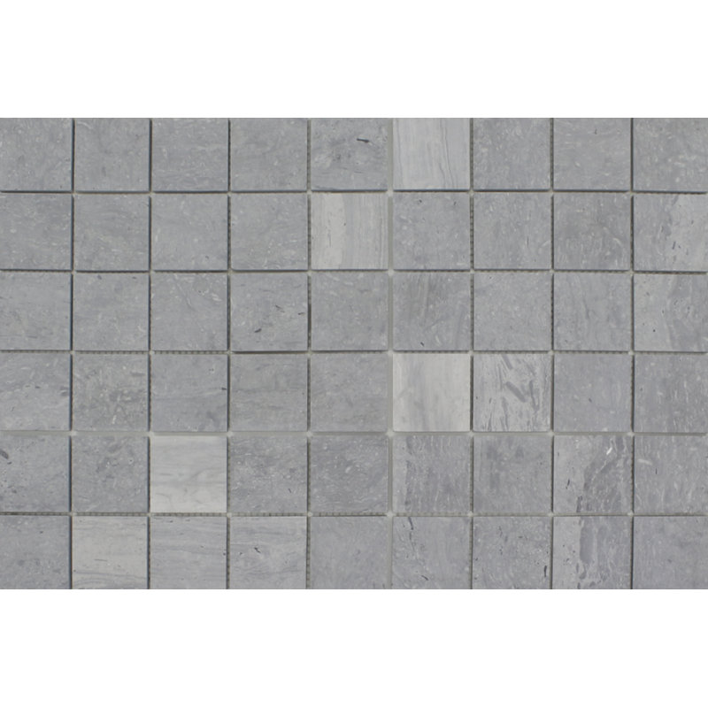 2" x 2" Marble Mosaic Wall & Floor Tile, Blue Savoy
