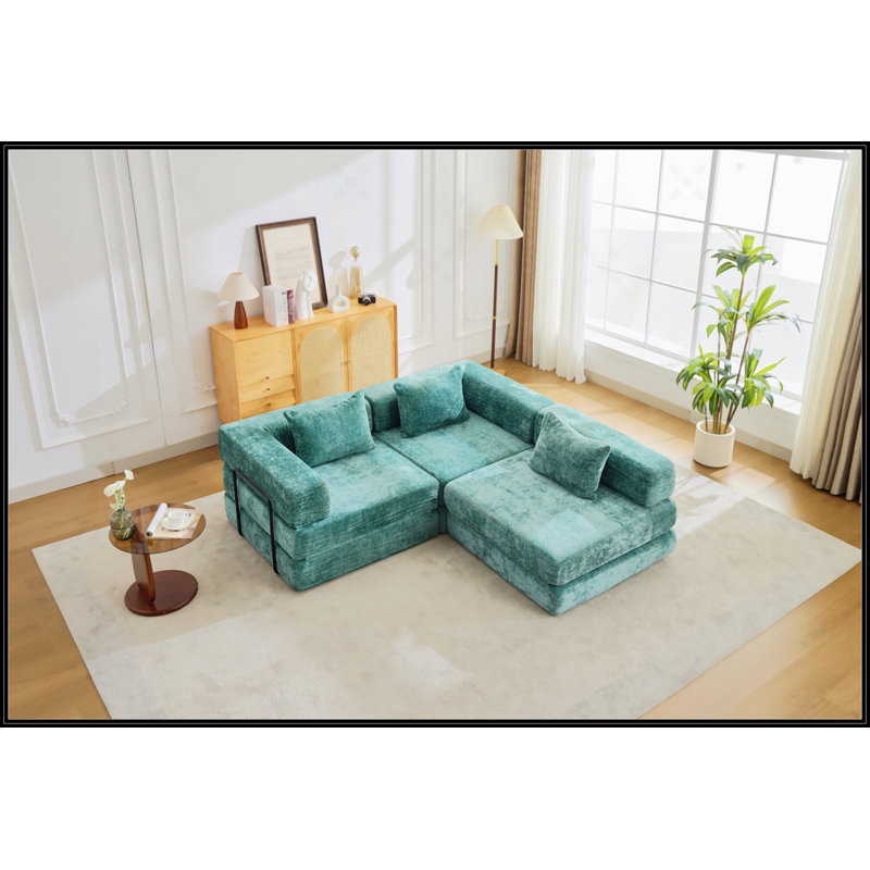 Compression Sofa, Dark Green