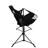 Folding Portable Chair, Black With Pillow & Cup Holder, Adjustable Back For Outdoor Camping Garden, 2Pcs, 250Lbs Load Travel Patio, Black,-133899593-133899599