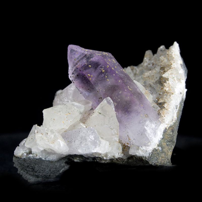 Matrix Amethyst And Calcite - Brandberg, Namibia