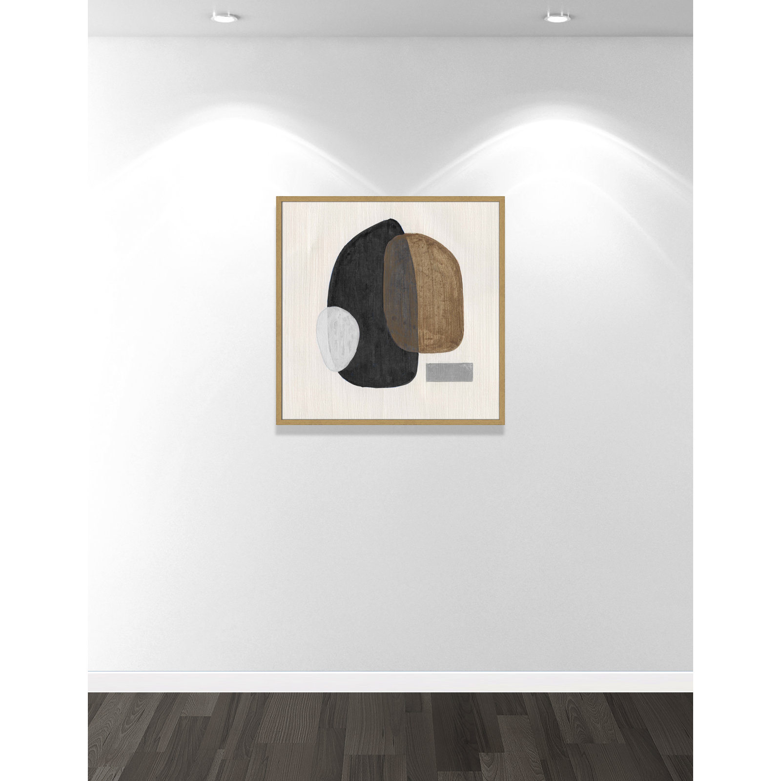 Inola Neutral Stones III Wall Art, 32" H x 32" W, Natural