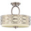 Plafonnier semi-encastré de 15 po à trois lumières Washington Mews-21906544-88338115