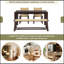 Expandable Farmhouse Modern Solid Wood Dining Table – Space-Saving Design in Walnut (59 to 73 Inches)-1065406887