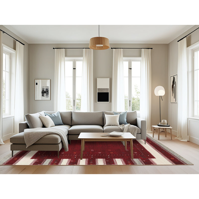 Tapis beige/brun/gris contemporain, Rectangle 8 pi 0 po x 10 pi 0 po