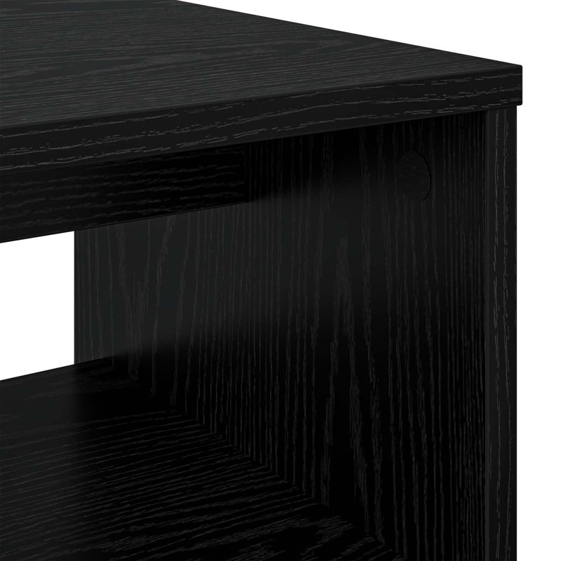 Unfinished TV Stand, 40cm H x 60cm L x 35cm W, Black Oak