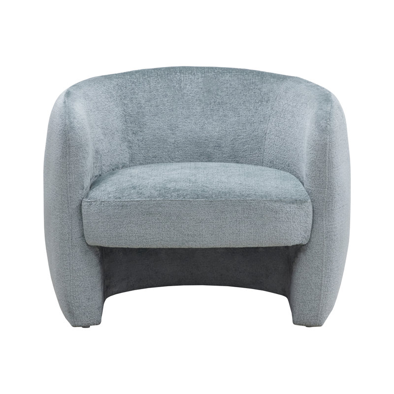 Lounge Chair, Blue Polyester