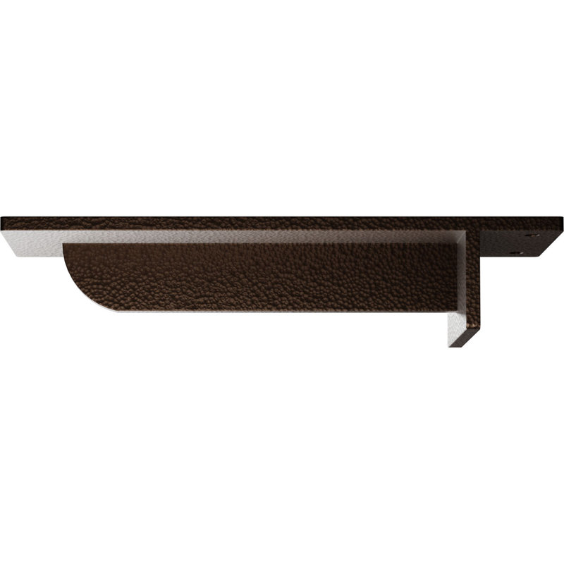 Support de soutien en acier Heaton, H 2 po x l 3 po x P 10 po, Hammered Dark Bronze