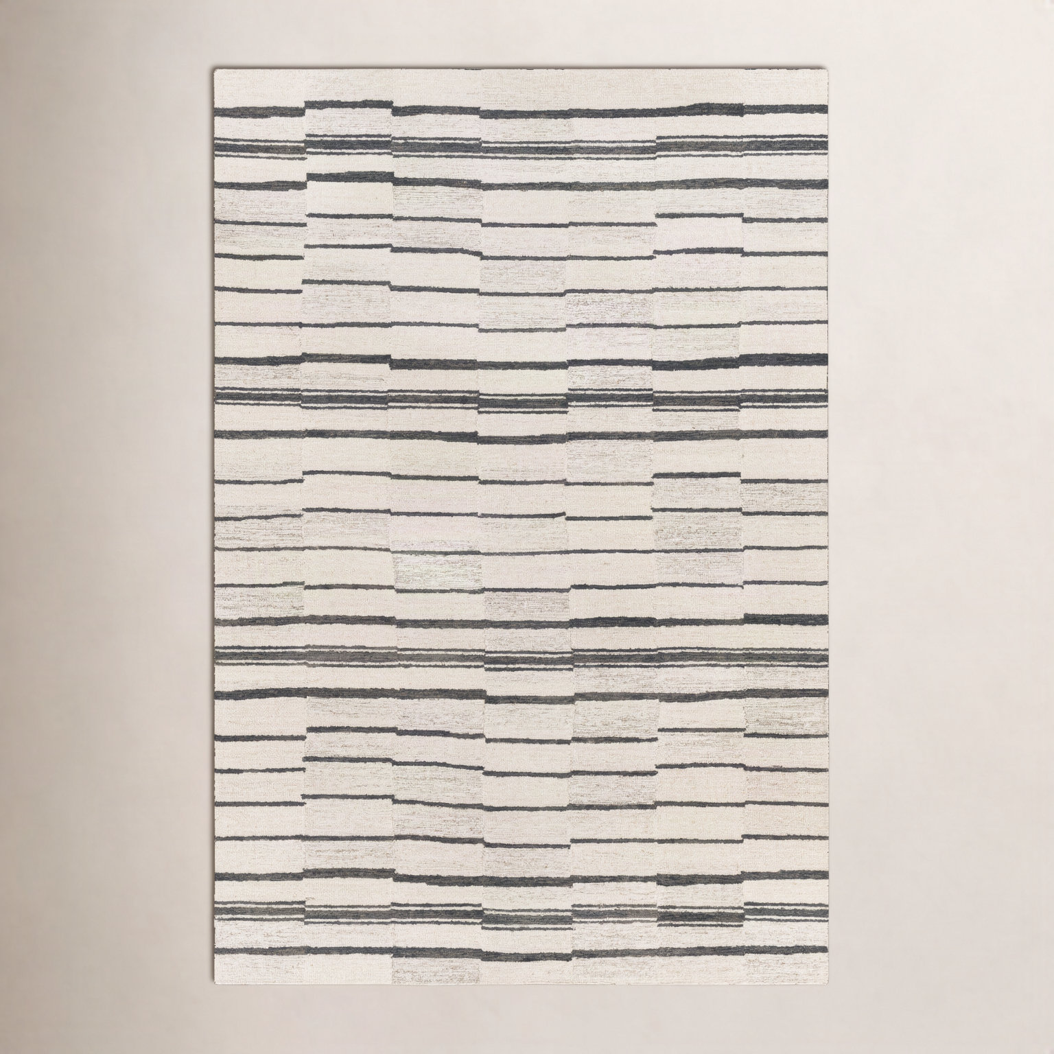 Rune Hand-Tufted Striped Rug, Rectangle 6' x 9'