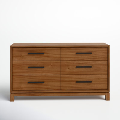 Wrightia 60" Mahogany Double Dresser