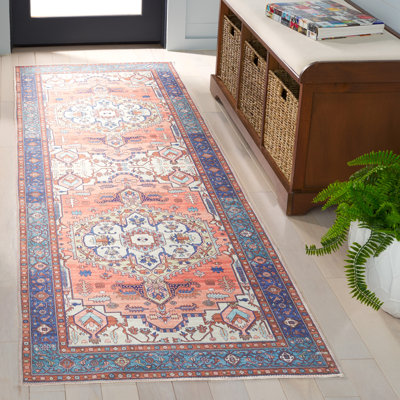 Arizona 105 Area Rug In Rust / Navy