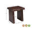 Table d'appoint Chaliyah en bois massif d'acacia à bord naturel, 58 cm (23 po), brun foncé-134469880