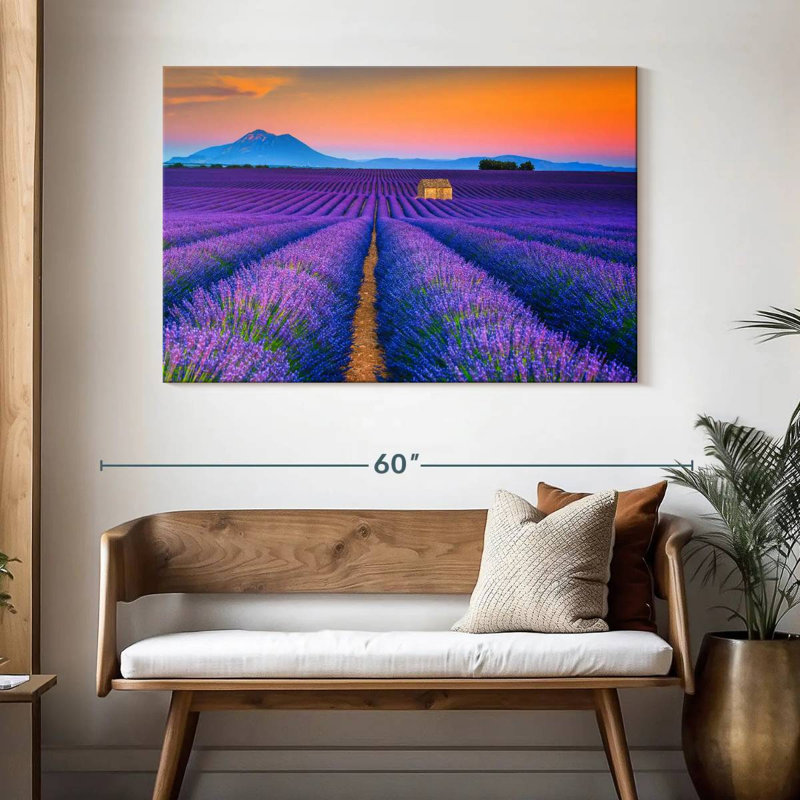 Alvord superbe champ de lavande Valensole, H 32 po x l 48 po