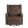 Mandie 37.4" Wide Swivel Rocking Manual Recliner in Faux Leather