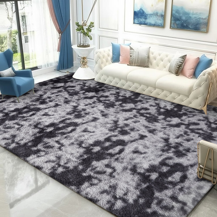 Shaggy Area Rug Tye Dye Non-Slip, Soft Carpet