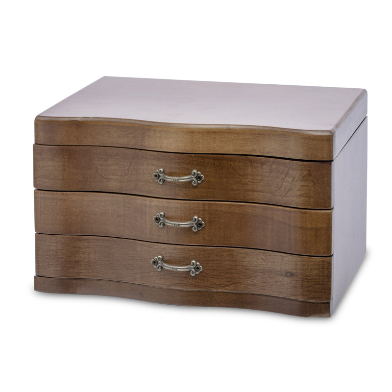 Wood Jewelery Box + Drawers