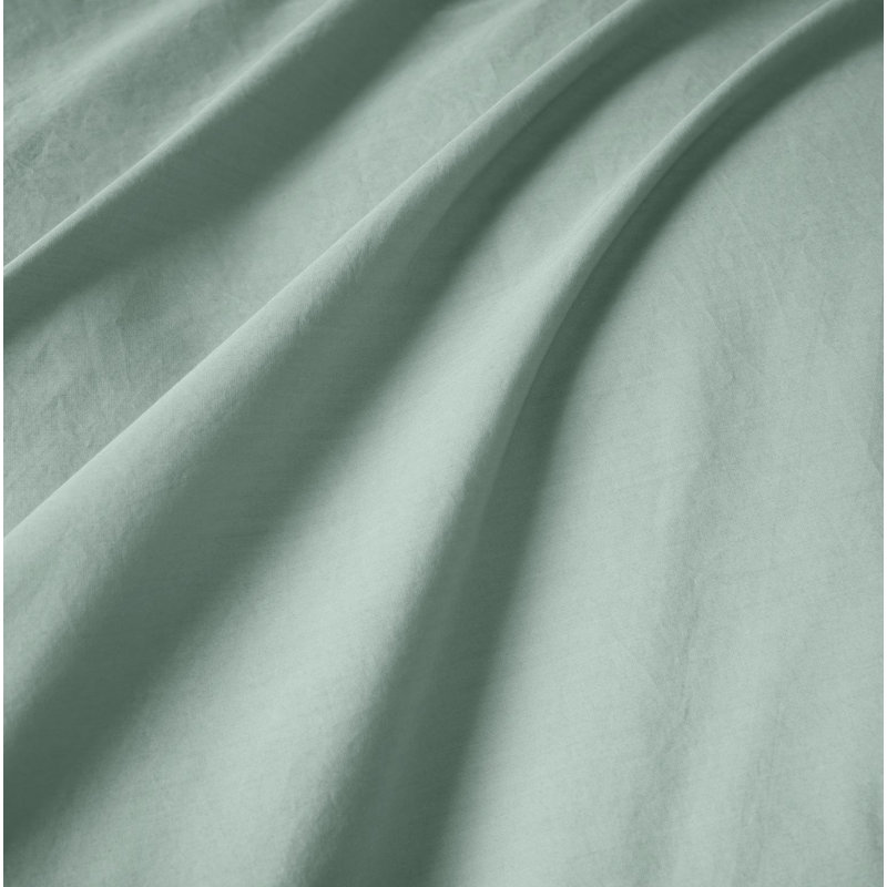 100% Cotton Percale Fitted Sheet, California King Fitted Sheet, Seafoam