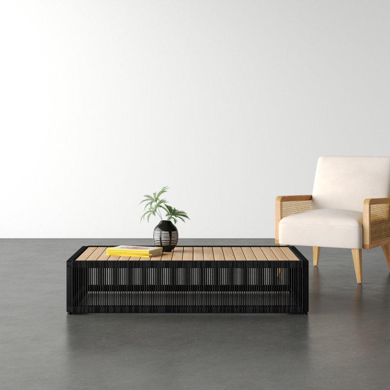 Fifer Coffee Table In Teak/Black