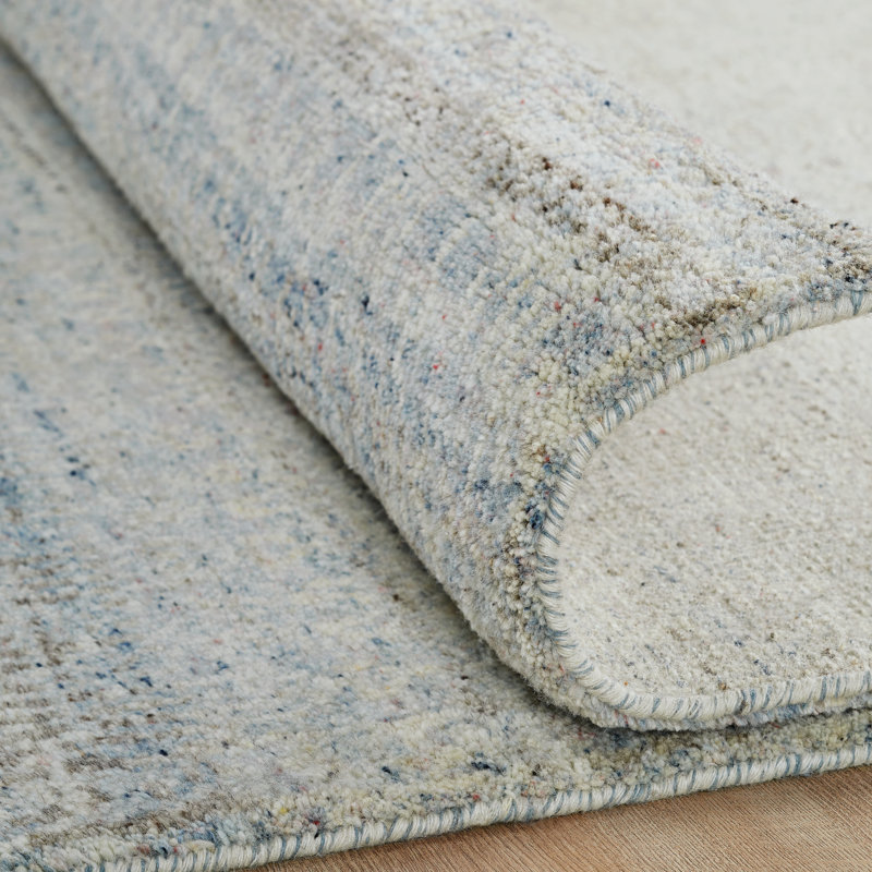 Tapis en laine noué à la main Harjinder, 2 pi 6 po x 10 pi