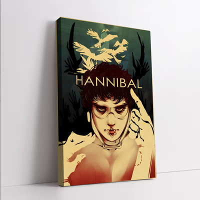 1 PC murales affiches encadrées, Hannibal série télé, impression d'art horreur, art mural gothique pour salon, chambre à coucher, bureau, peinture décorative, décoration moderne, affiche sur toile, cadeau pour les fans