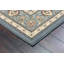Tapis ivoire/bleu ciel floral Attell-29913208