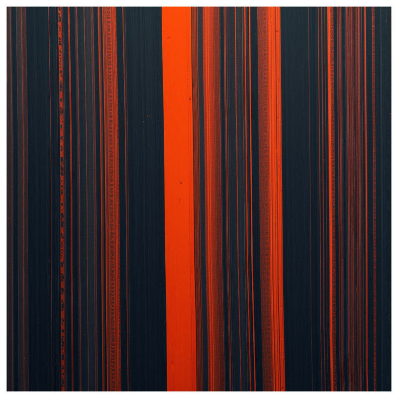 Black Orange Stripes Comforter, Queen