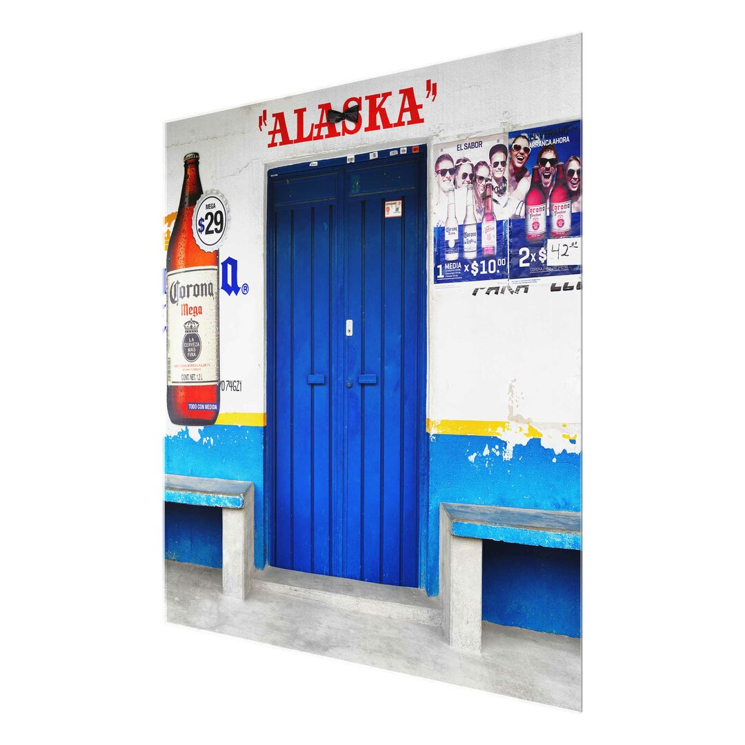 Glasbild Alaska Blue Bar