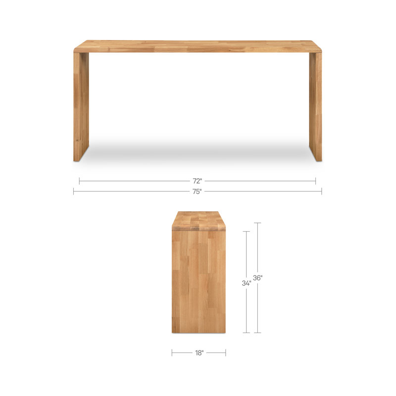 Carrie Counter Table Walnut, Brown