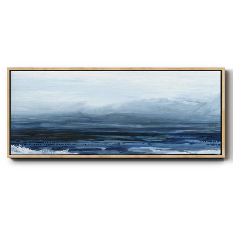 View from the Lighthouse I- Framed Canvas, 12" H x 30" W