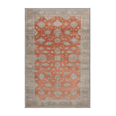 Machine Washable Overdyed Gray Area Rug