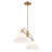 Oonagh 2-Light Chandelier in Natural Brass-2114779111
