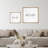 Geometric Abstract Line Minimalist - Framed Canvas Master Bedroom Wall Art Work 2 Pieces Print-108572870-97923445-97923446